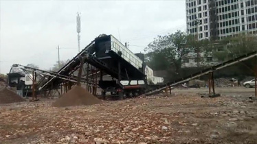 江苏盐城建筑垃圾处理成套设备项目现场