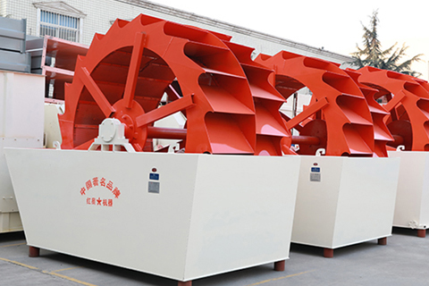 轮式洗砂机实拍图