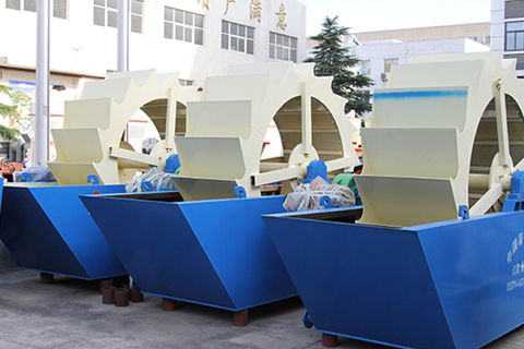 轮式洗砂机实拍图