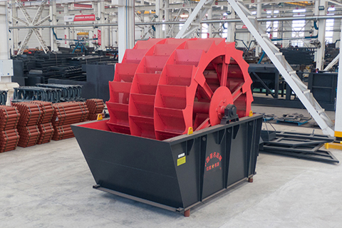 轮式洗砂机实拍图