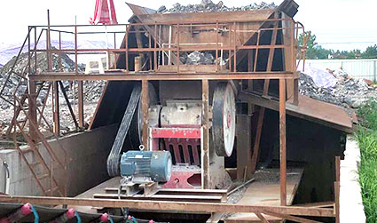 福建时产280吨玄武岩破碎生产现场